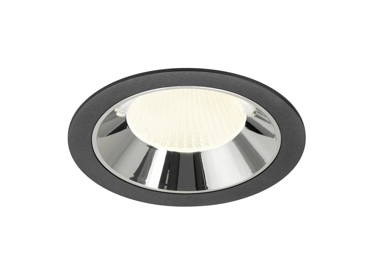 Recessed spotlight Numinos XL black/chrome 4000K - 20deg