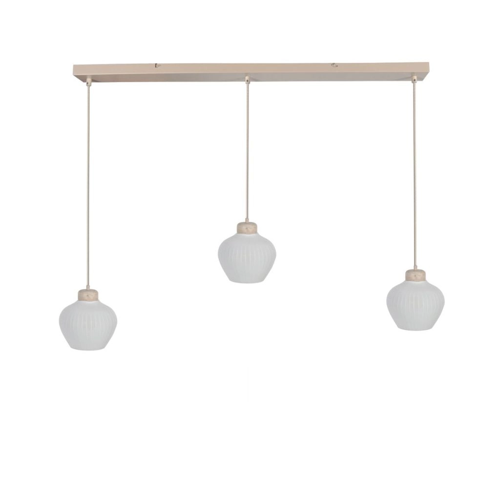 3-light pendant lamp Travino Sand brown Steinhauer 8712746184372
