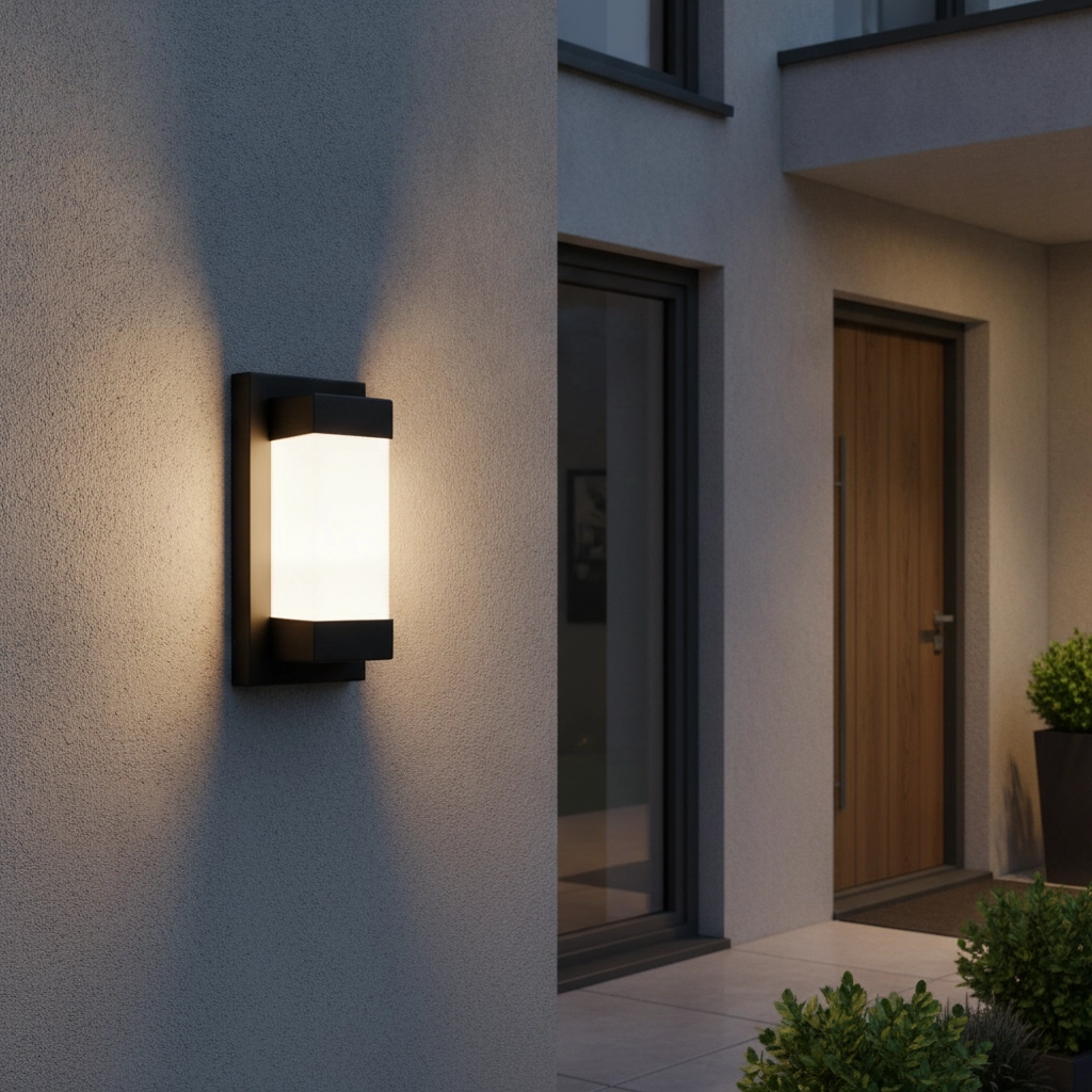 Black wall lamp Leto design