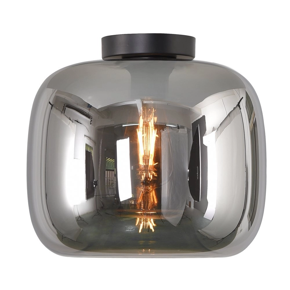 Smoke glass ceiling lamp Preston-28