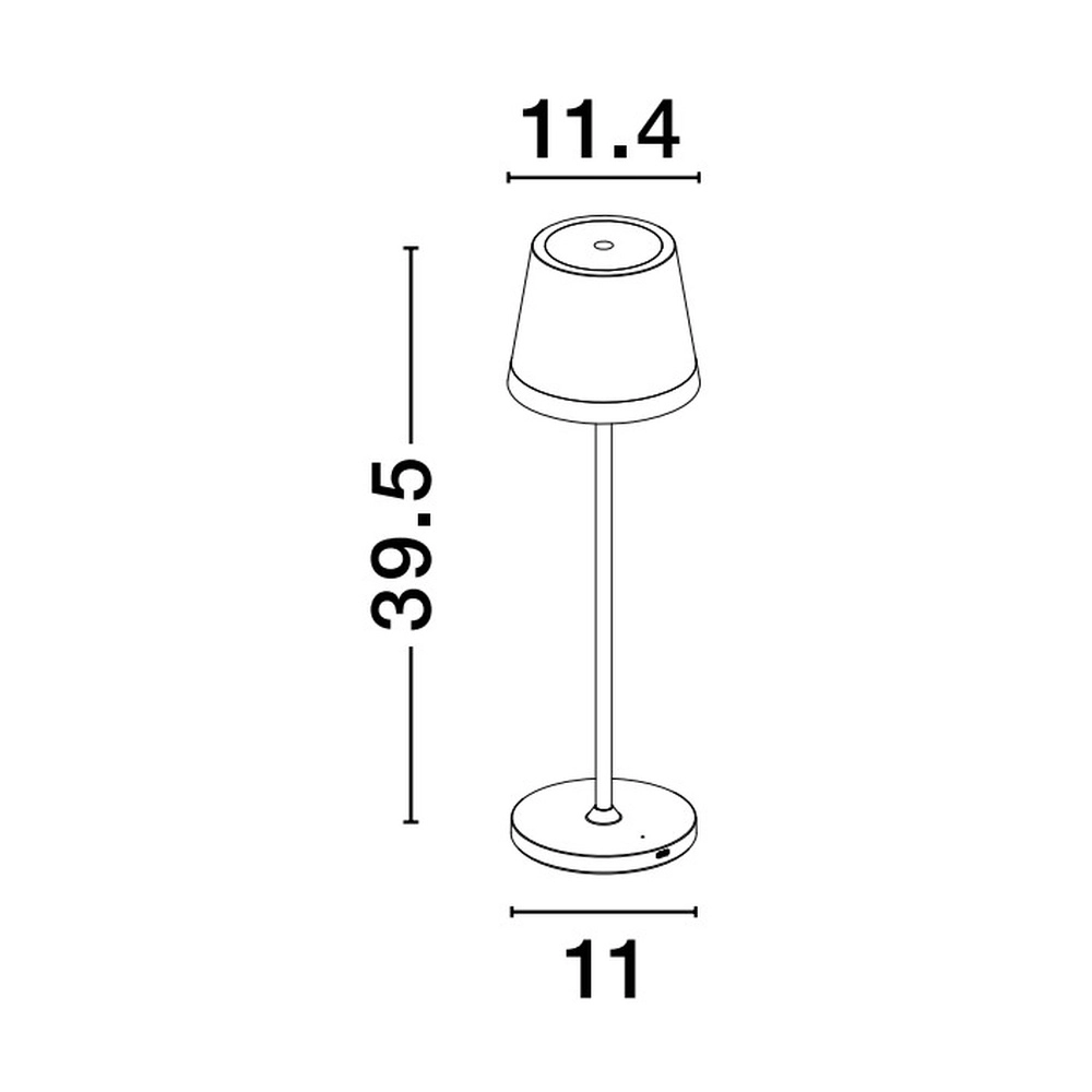Rechargeable table lamp Seina Rusty brown Lyora 5212017444424