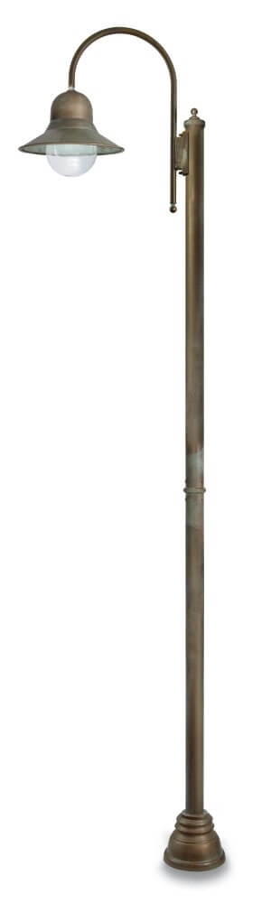 Floor lamp Campanula M - aged brass