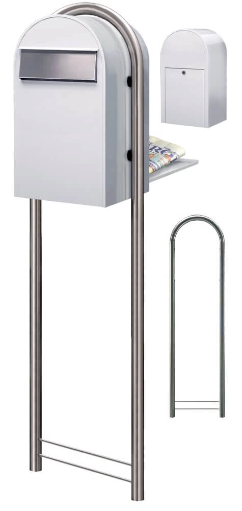 Mailbox Grande B 9016 i White Bobi 6417237034281