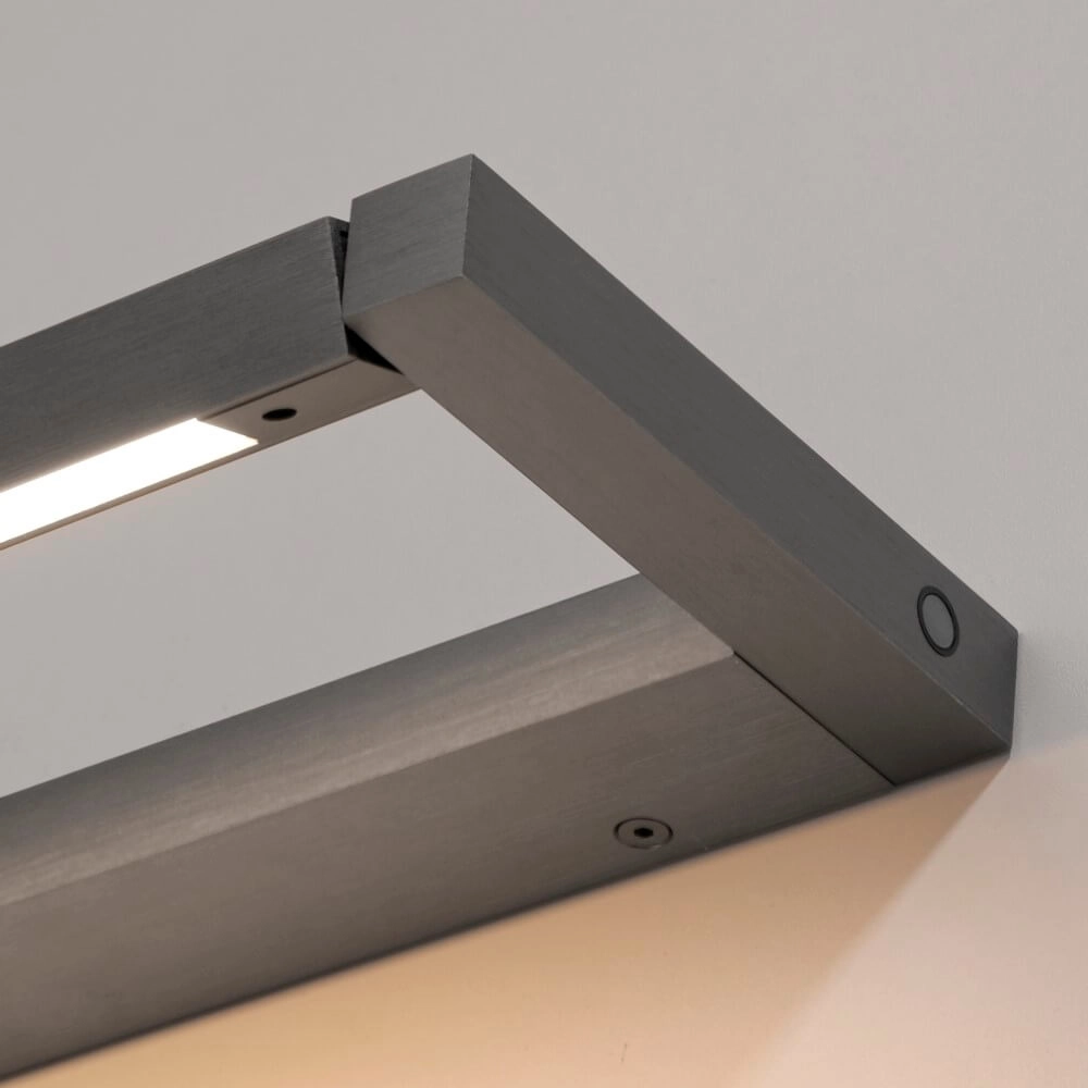 Sleek wall lamp Pure Puro gray 100cm Paul Neuhaus 4012248384220
