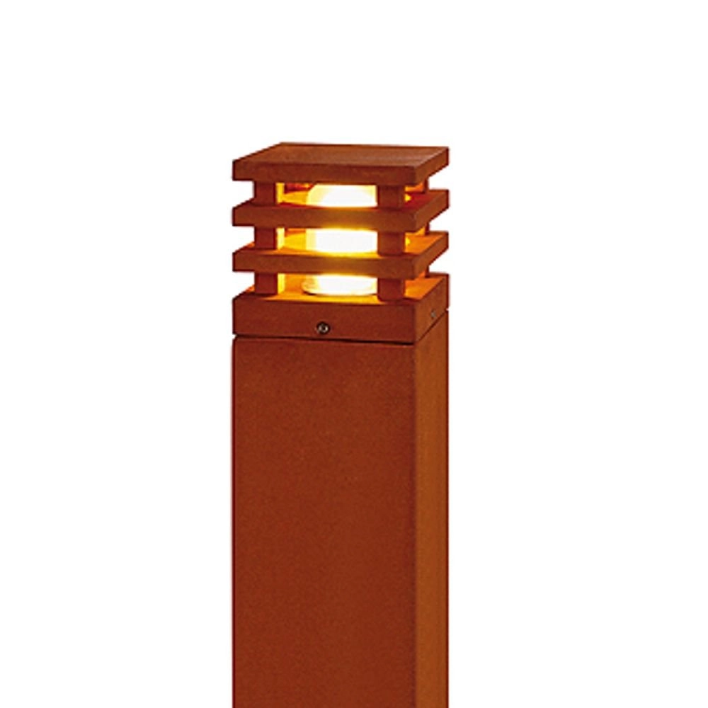 Unique rusty outdoor lamp Rusty Square 70 square SLV 4024163101417