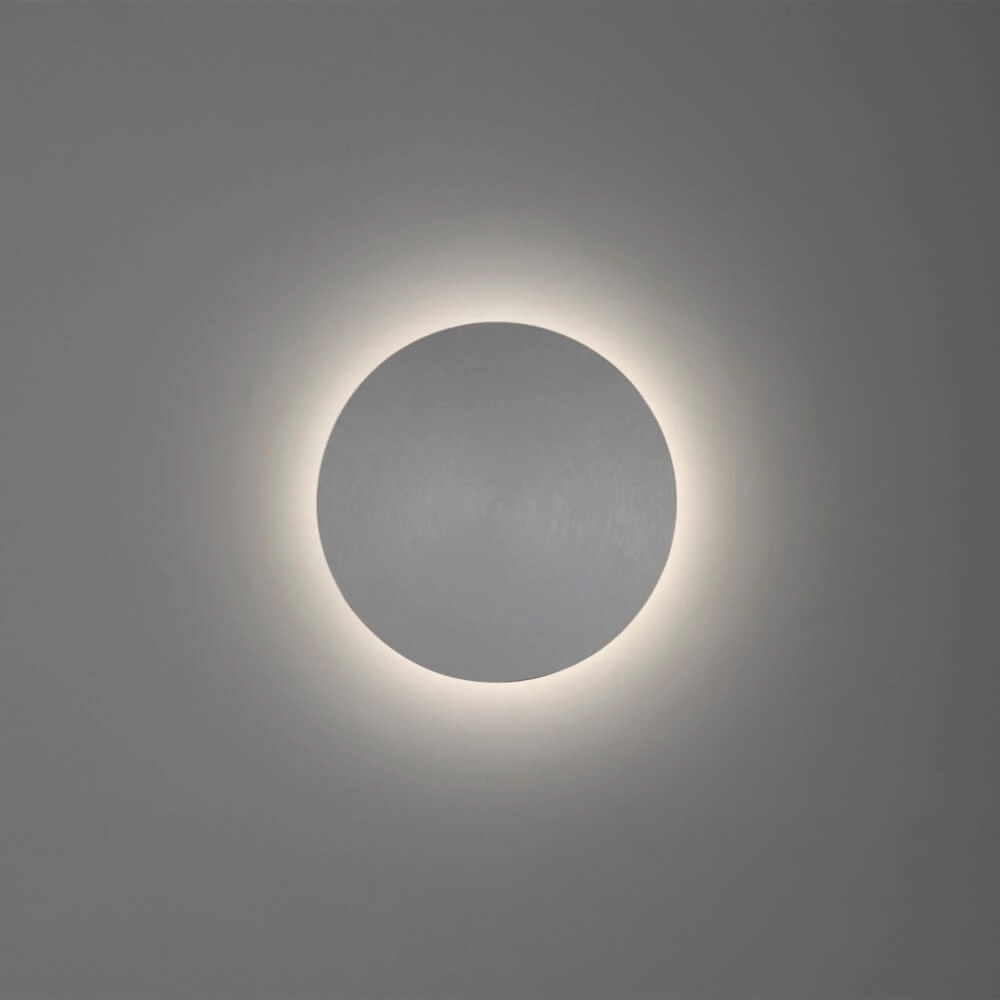 Design wall lamp Akku Puntua Ø 18cm grey Paul Neuhaus 4012248372487