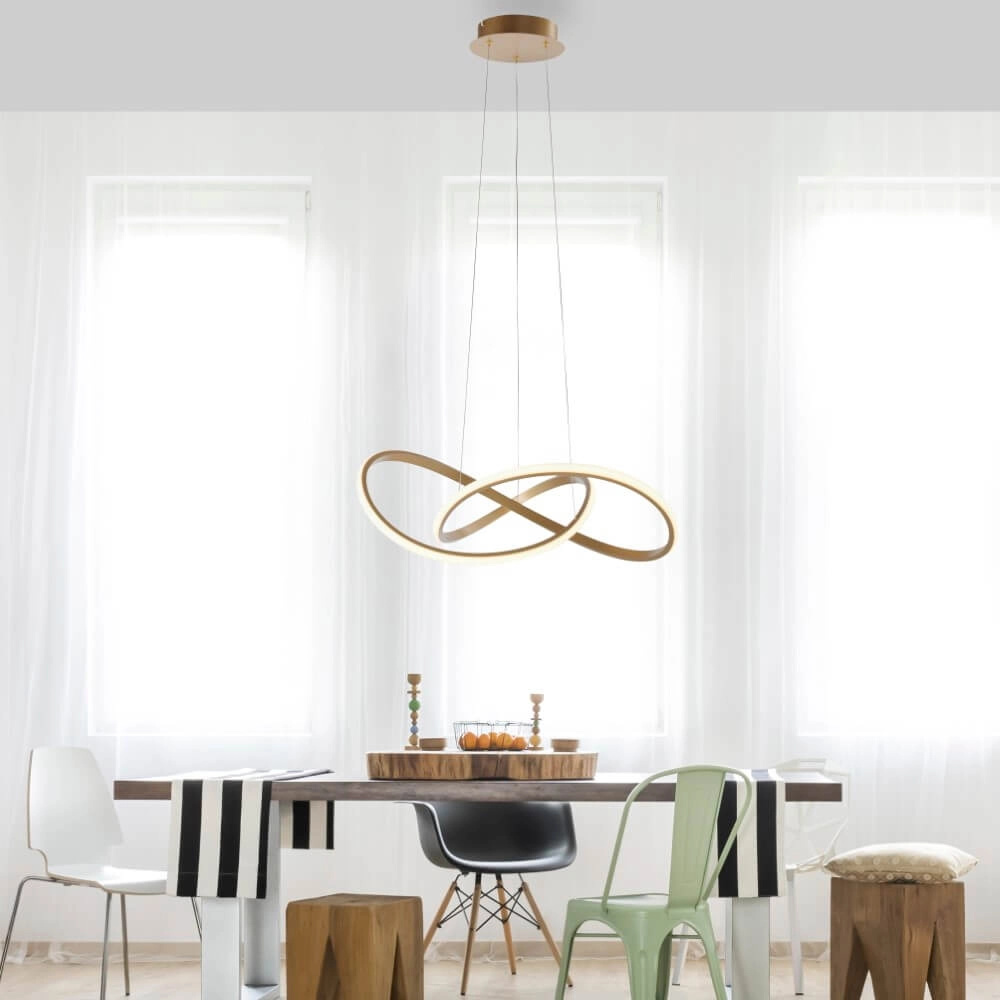Pendant lamp Maria brass Just Light 4043689985578