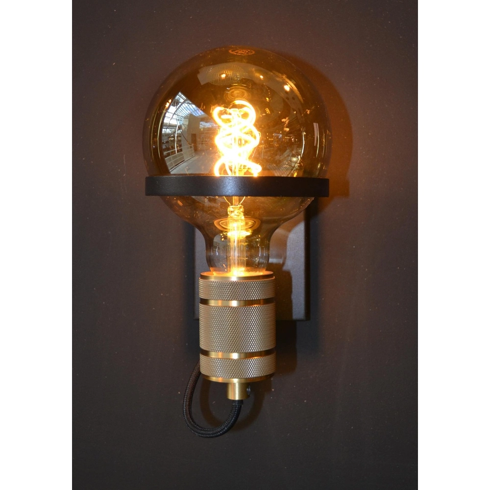 Wall light Ottelien Black Lucide 5411212302458