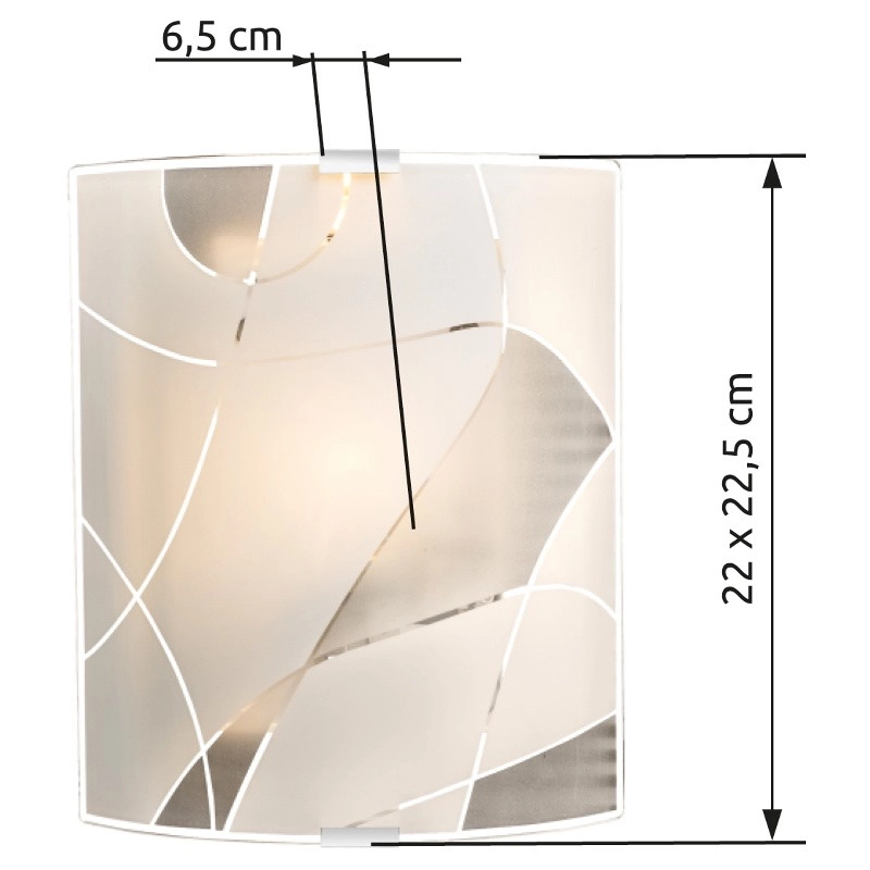 Wall lamp Paranja white S Globo 9007371326297