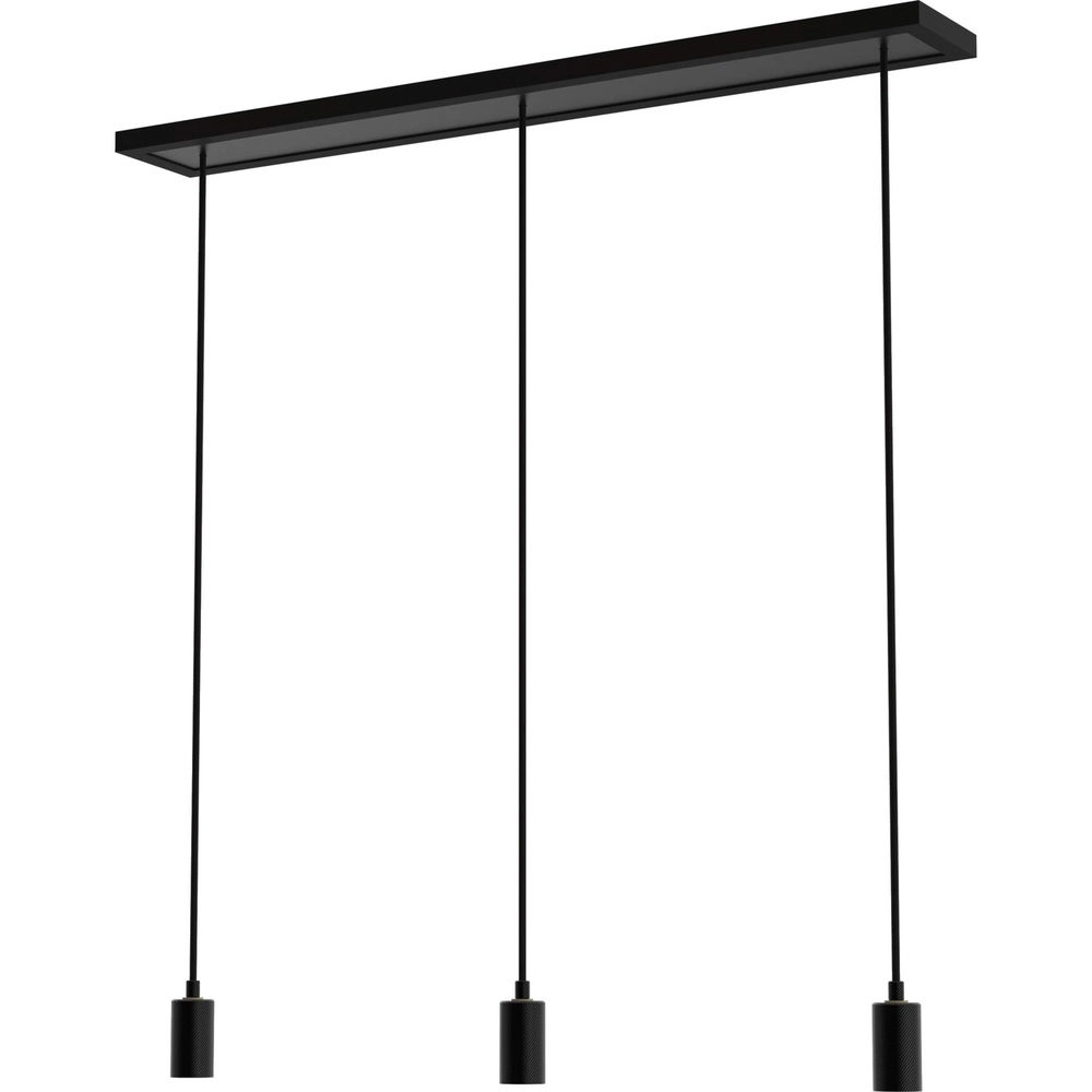Black pendant lamp Madox 3-light