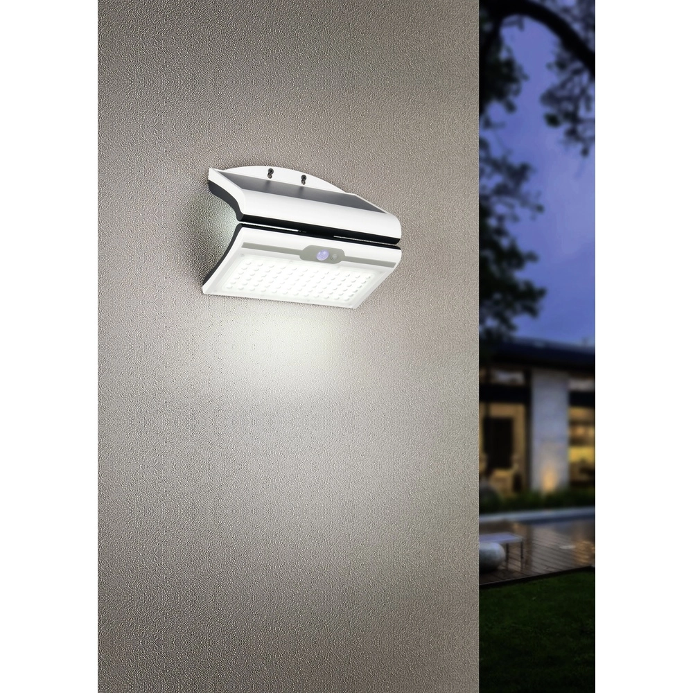 White wall lamp Macapa Solar Trio 4017807647921