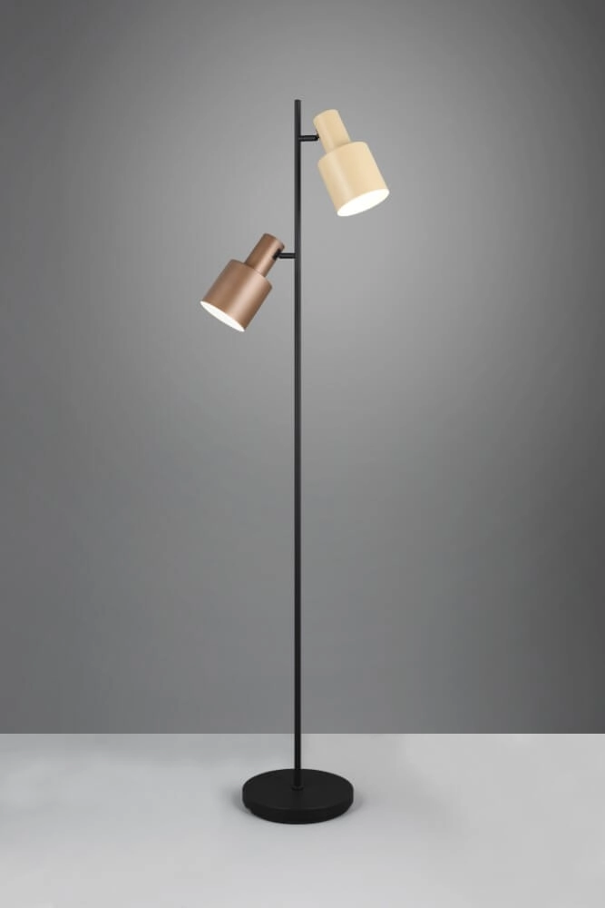 Reading lamp Agudo sand and copper