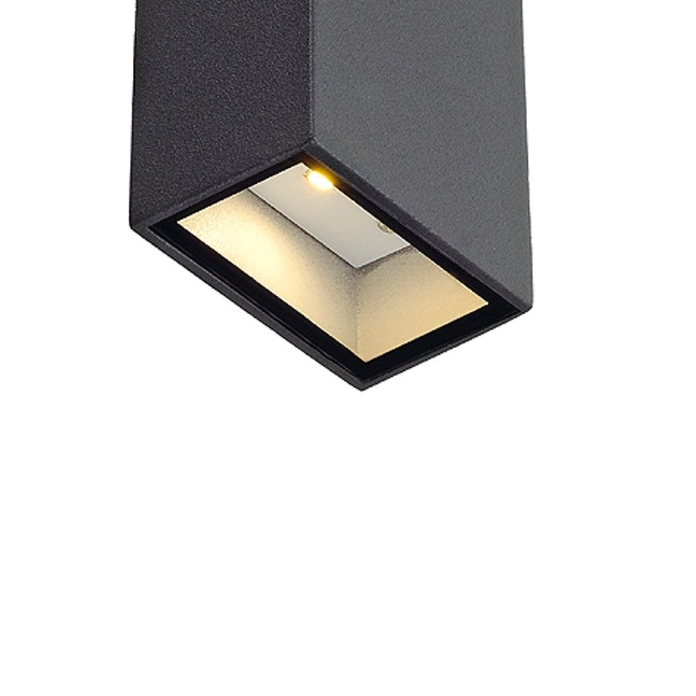 Square downlighter Quad 1 8.7cm anthracite SLV 4024163129305