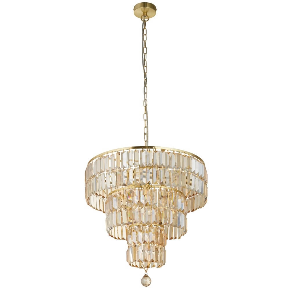 Gold chandelier Empire Ø 50cm