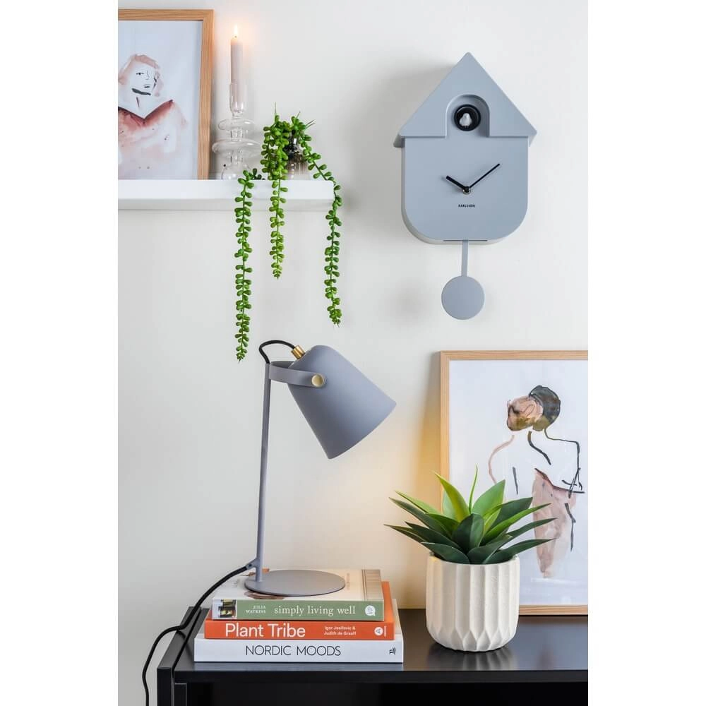 Wall Clock Modern Cuckoo grey Karlsson 8714302696961