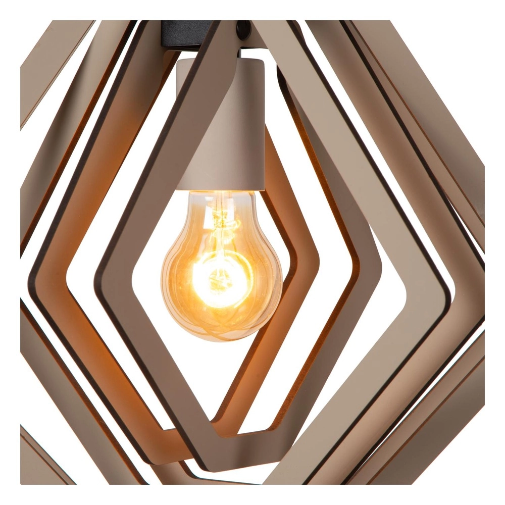 Pendant lamp for children's room Mauro taupe Lucide 5411212771506