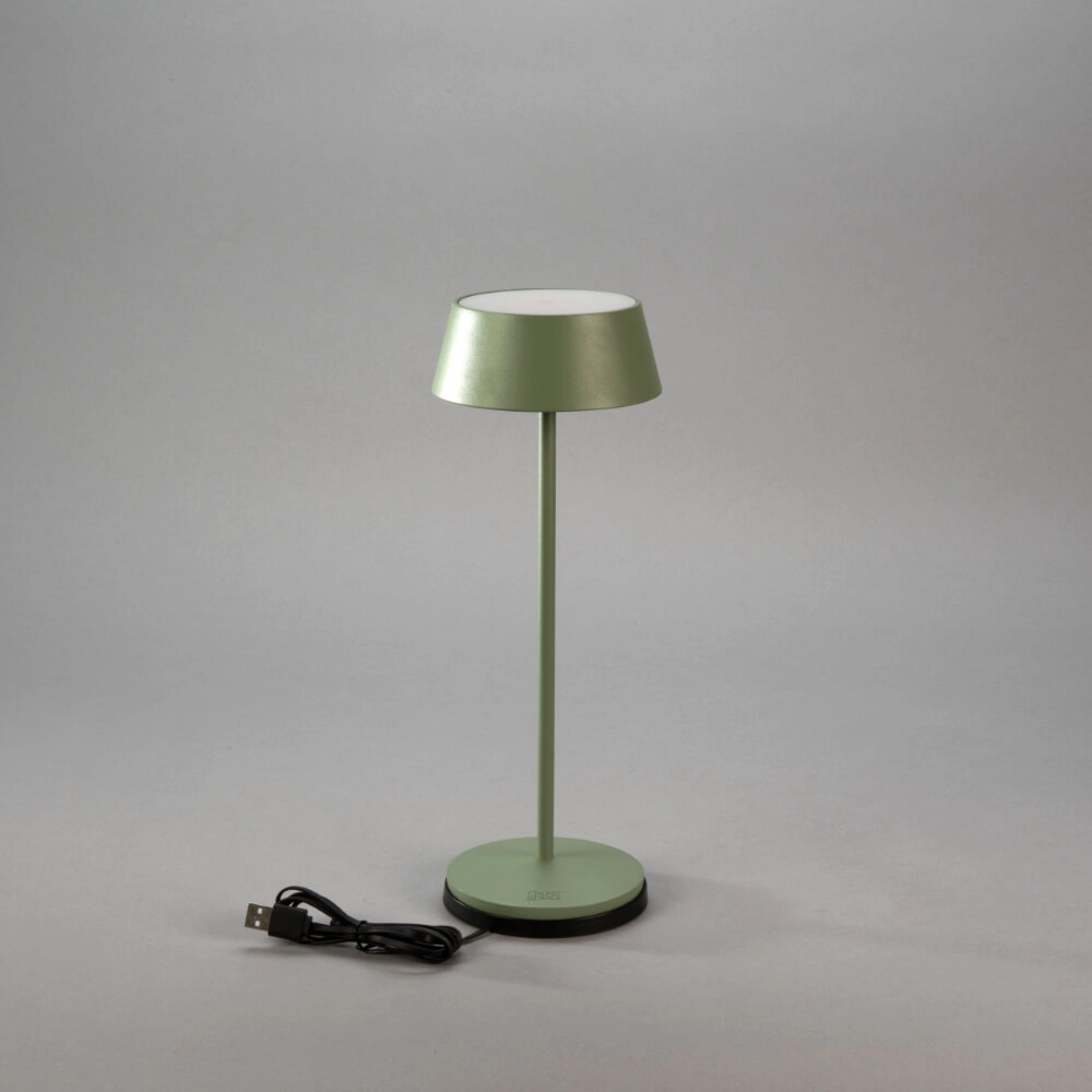 Rechargeable table lamp Menton mint green KonstSmide 7318307839630