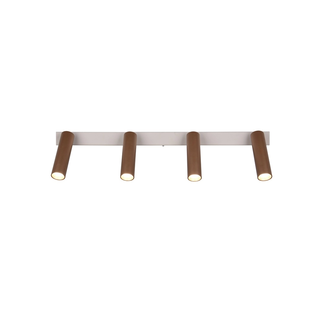 4-light surface-mounted spot Ambala mocha brown Trio 4017807656107