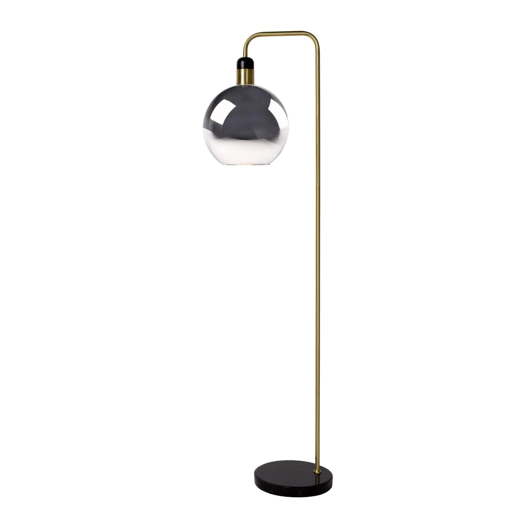 Floor lamp Julius smoke glass