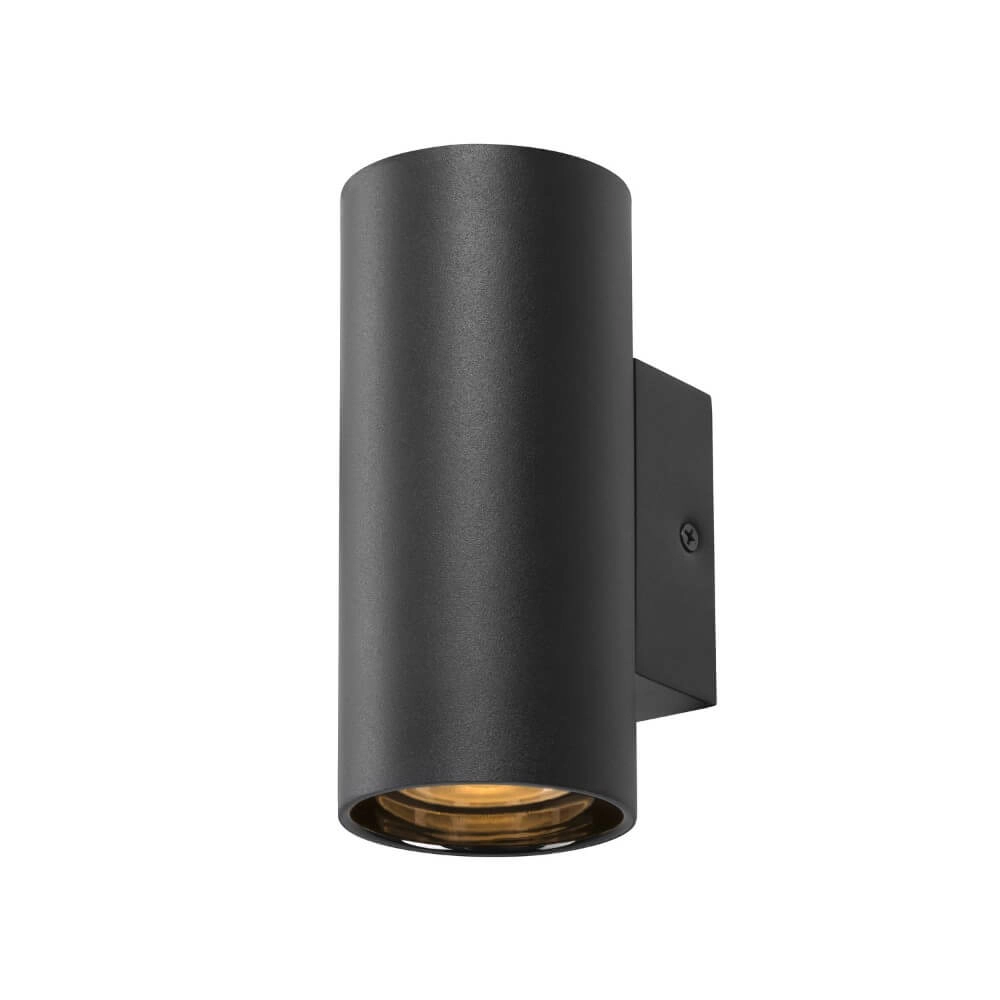 Black wall spotlight Asto Tube down - 1x GU10
