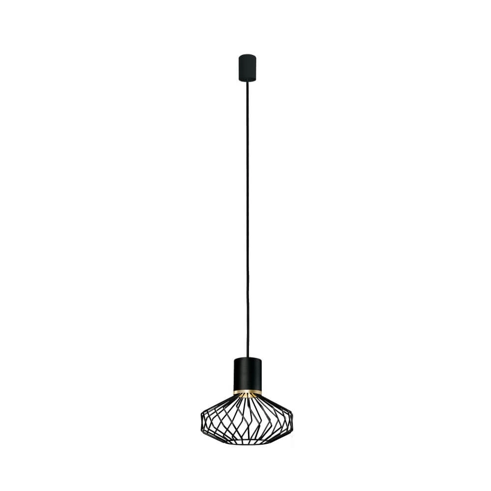 Wire lamp Pico black with gold Lyora 5903139886291