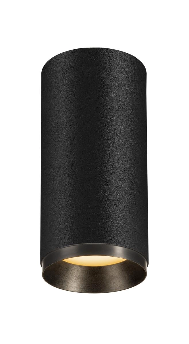 Surface-mounted spot Numinos M cylinder black 2700K - 24deg