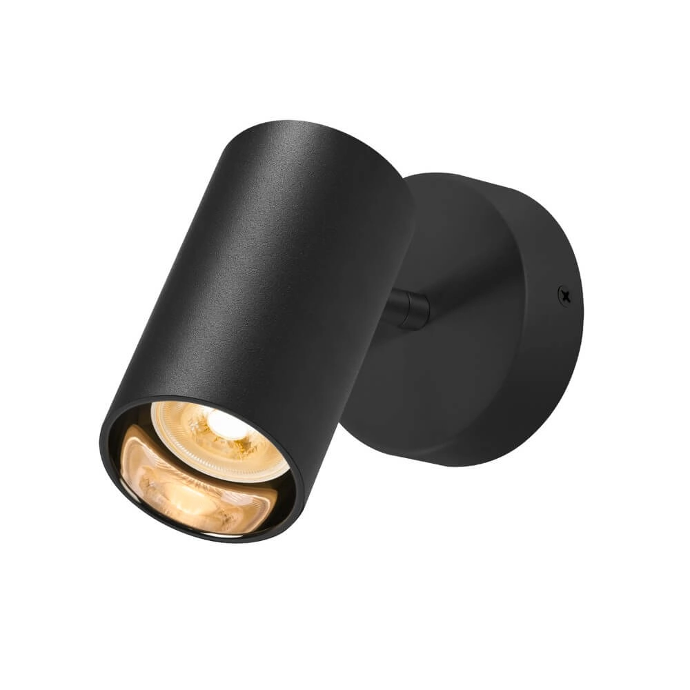 Surface-mounted spot Asto Tube black - 1x GU10 SLV 4024163266178