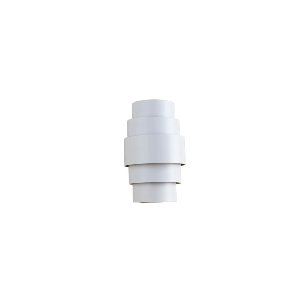 Design wall lamp Rolls White with gold inside