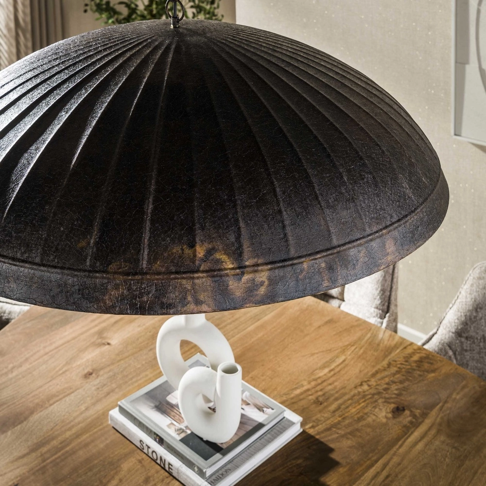 Industrial office lamp Guard Ø 90cm - smoked brown Lyora 8716803511514