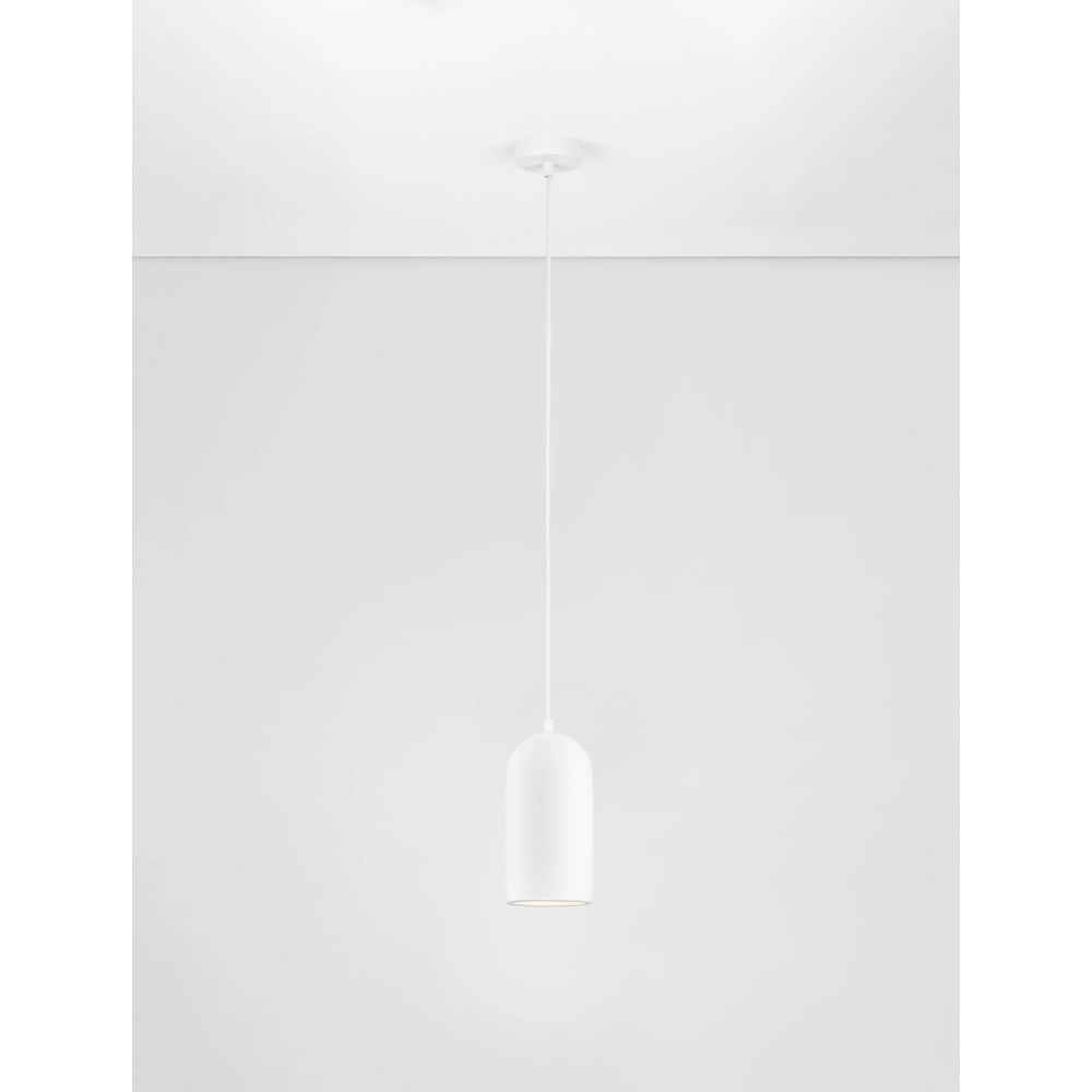 White pendant lamp Dome design Lyora 5212017474650