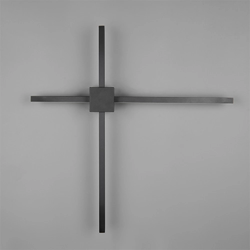 Modern wall lamp Cassino black 67.5cm Trio 4017807683202