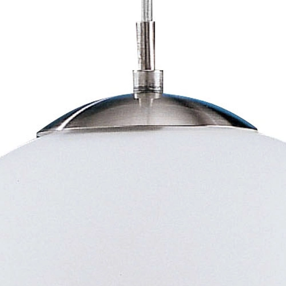 Pendant lamp Rondo glass 30cm metal gray with white Eglo 9002759852634