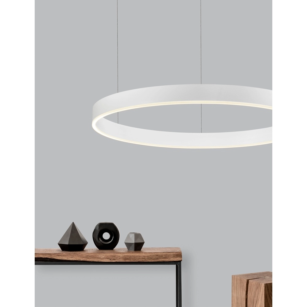 Pendant lamp Motif white Ø 80cm 3000K Lyora 5212017421968