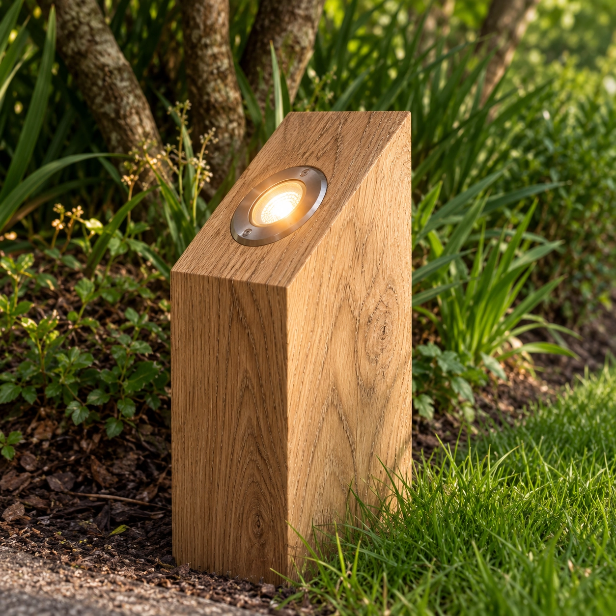Wooden uplighter Sotto Oak - 40cm - 2700K