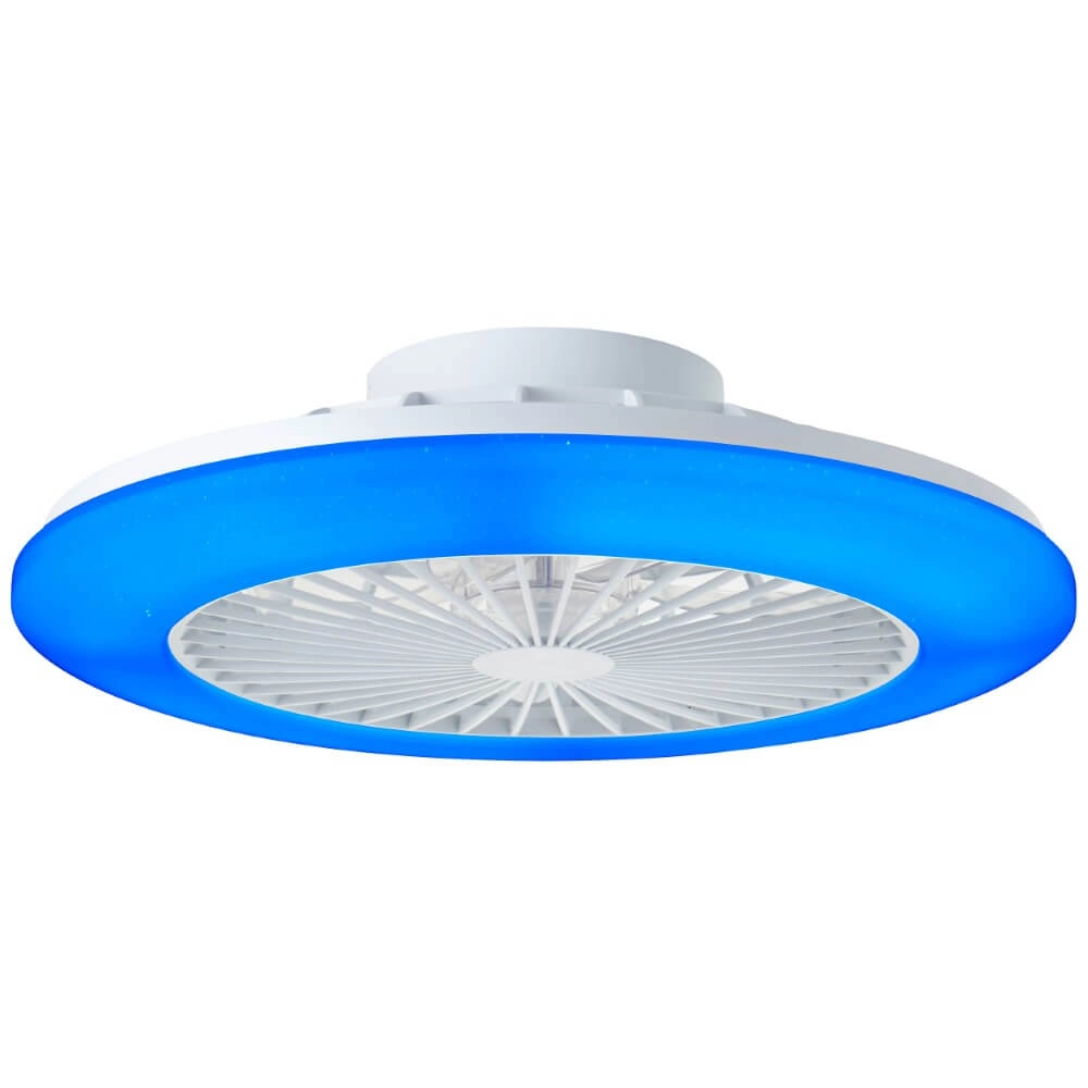 White fan Salerno with RGB function Brilliant 4004353433238