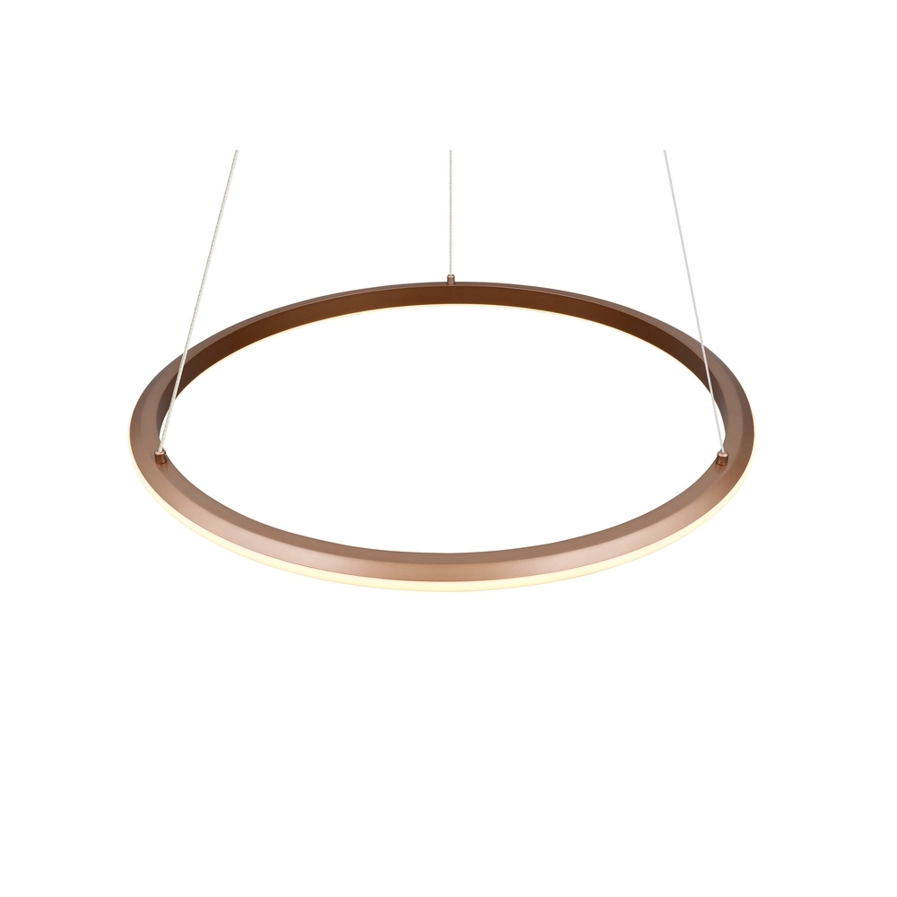 Pendant lamp Amador mocha brown Ø 75cm Trio 4017807664188