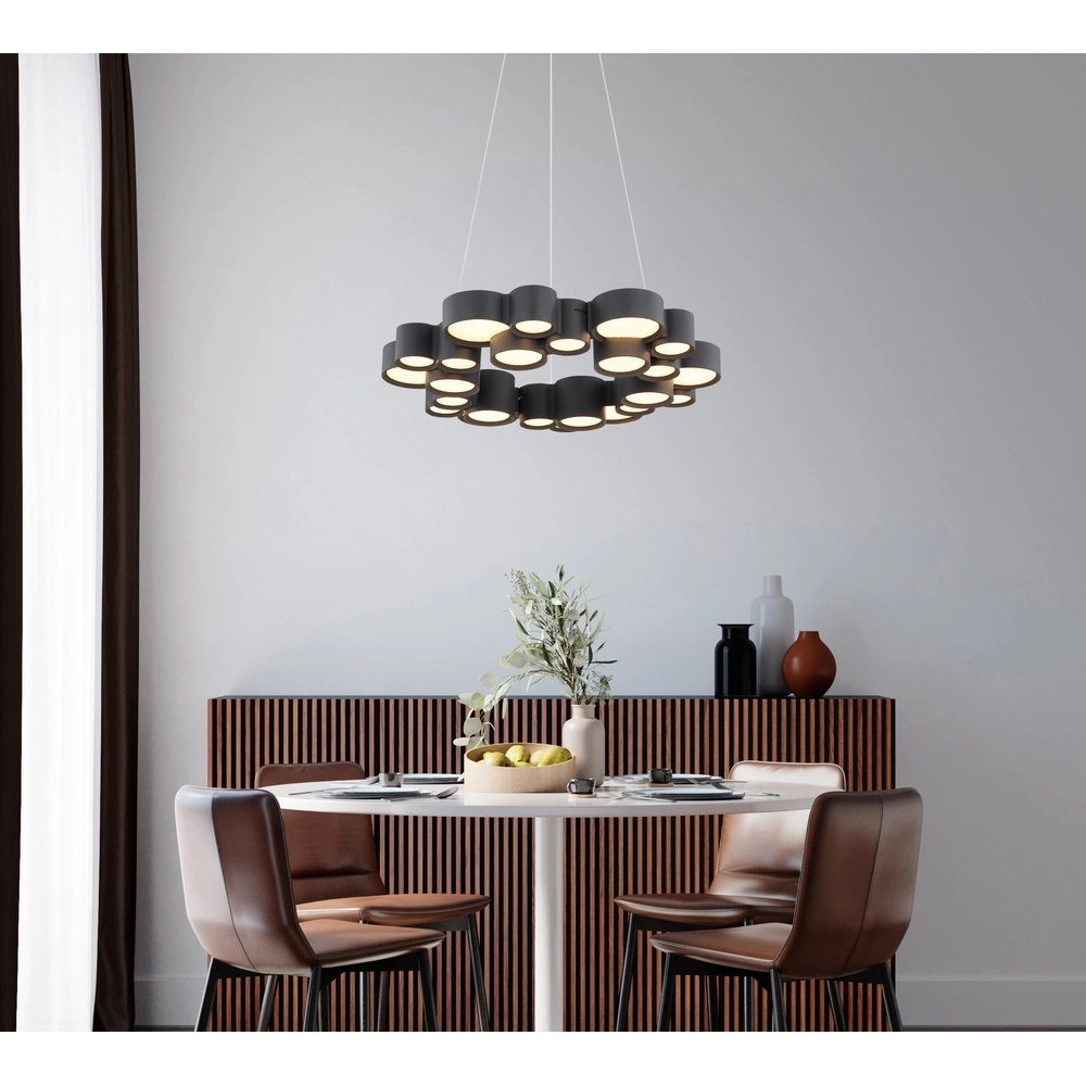 Design pendant lamp Darla Black Globo 9007371592463