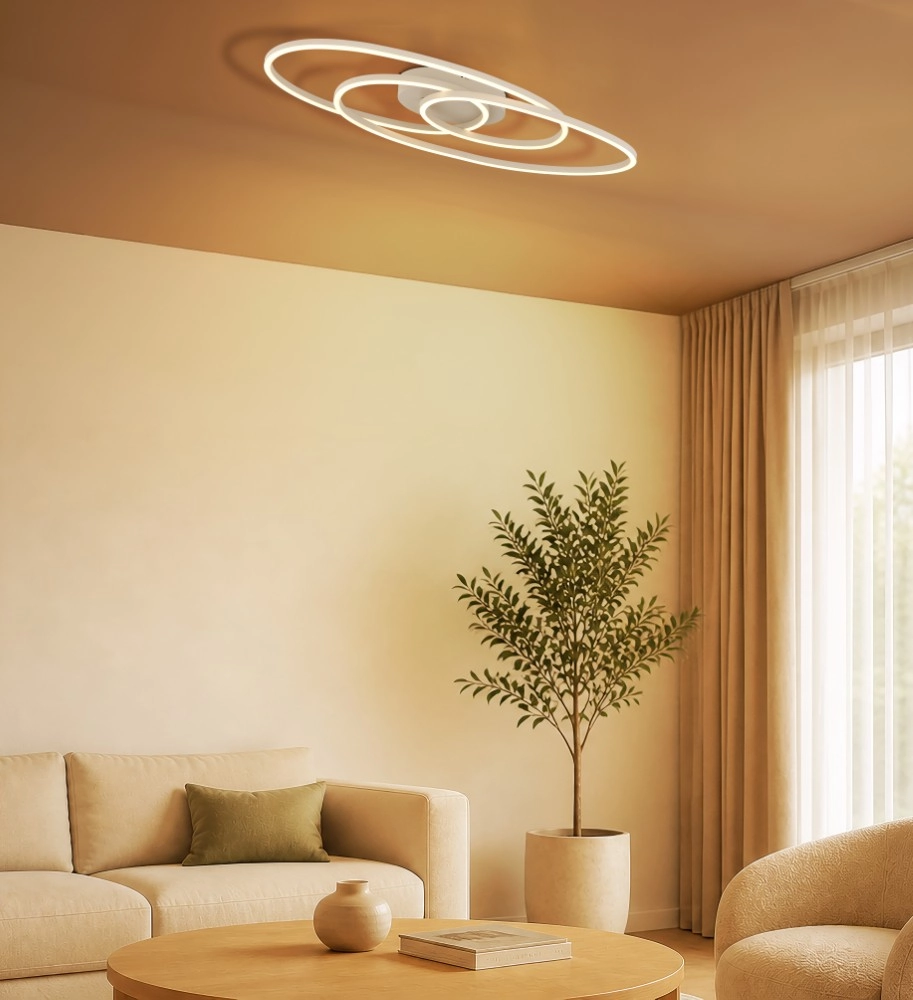 Design ceiling lamp Spira sand brown Globo 9007371593347