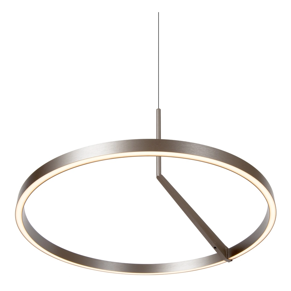 Sleek LED pendant light Applause Brushed metal - Ø 60cm Premium by Lucide 5411212221827