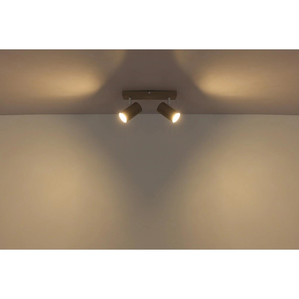 2-light ceiling spotlight Robby sand brown Globo 9007371566457