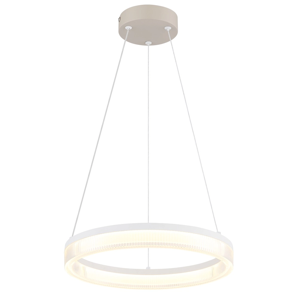 Modern pendant lamp Zara sand brown Ø 33cm