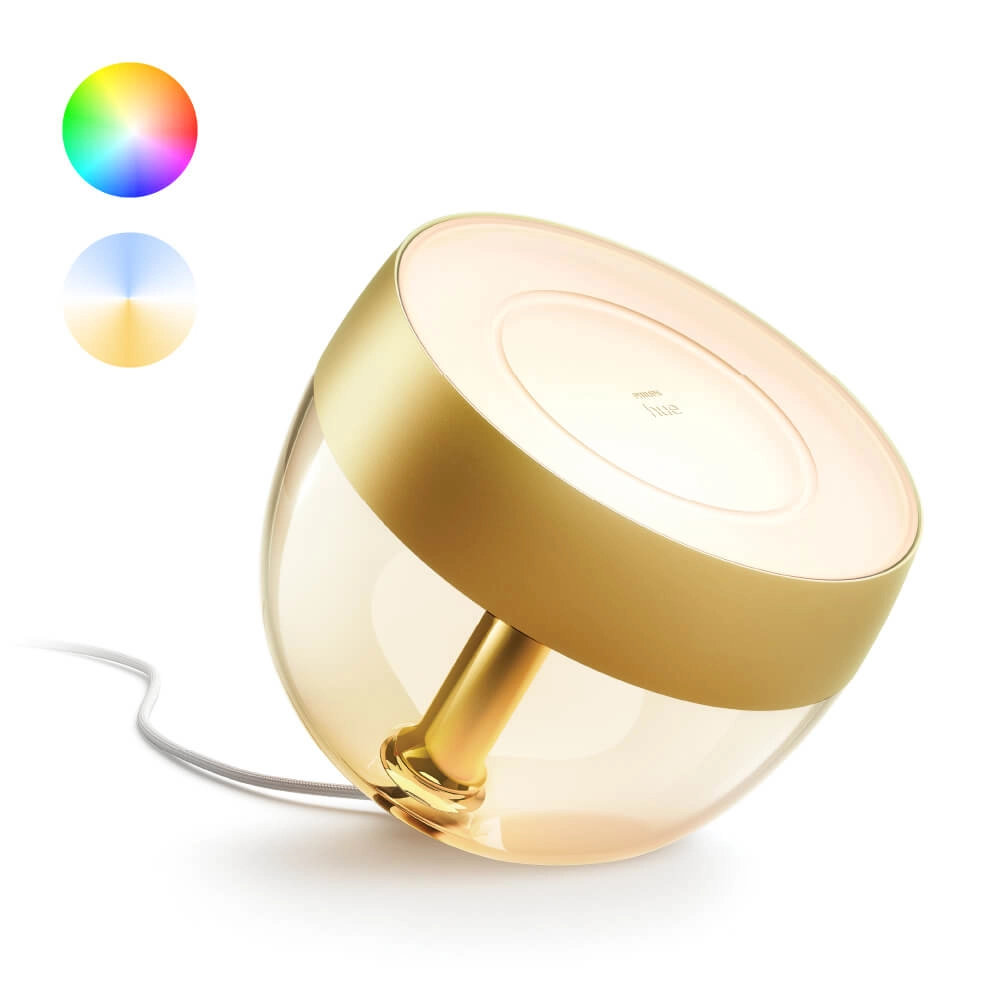 Uplight Hue Iris - White and color gold