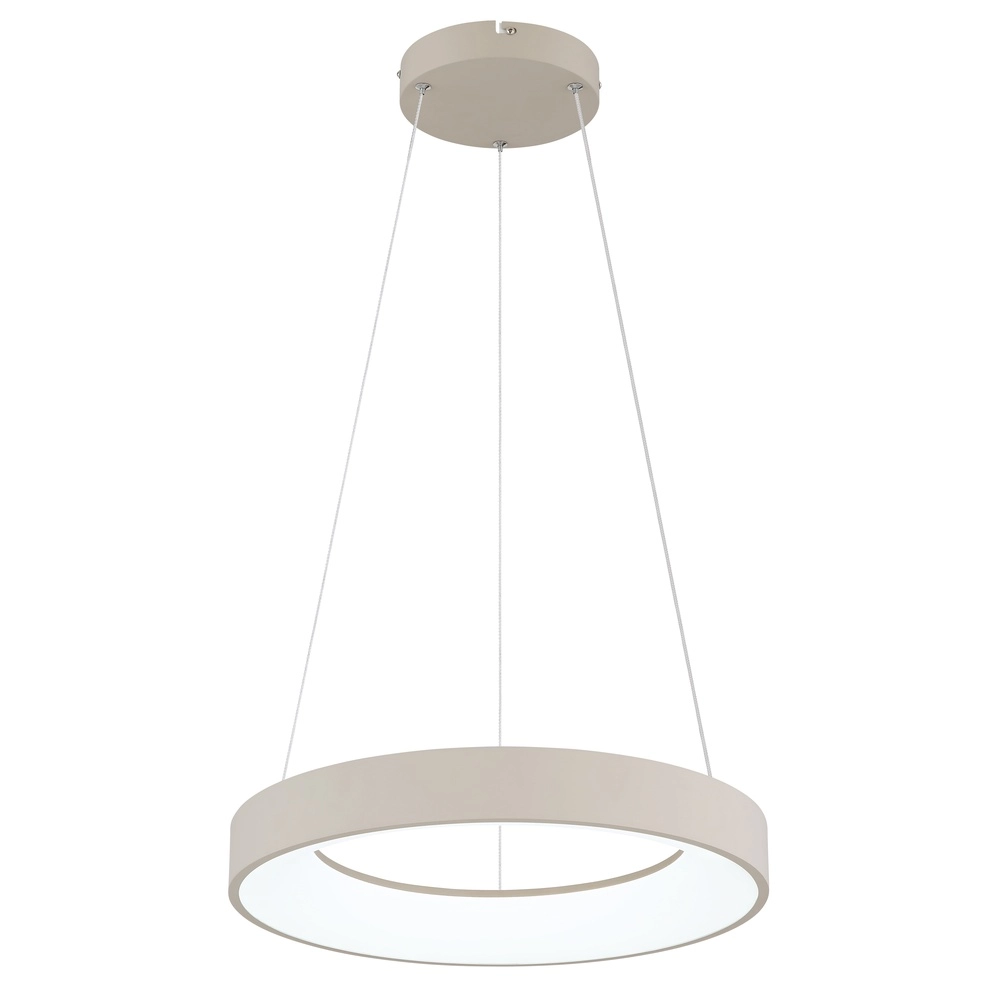 Modern pendant lamp Gallegos sand brown Ø 50cm Globo 9007371569960