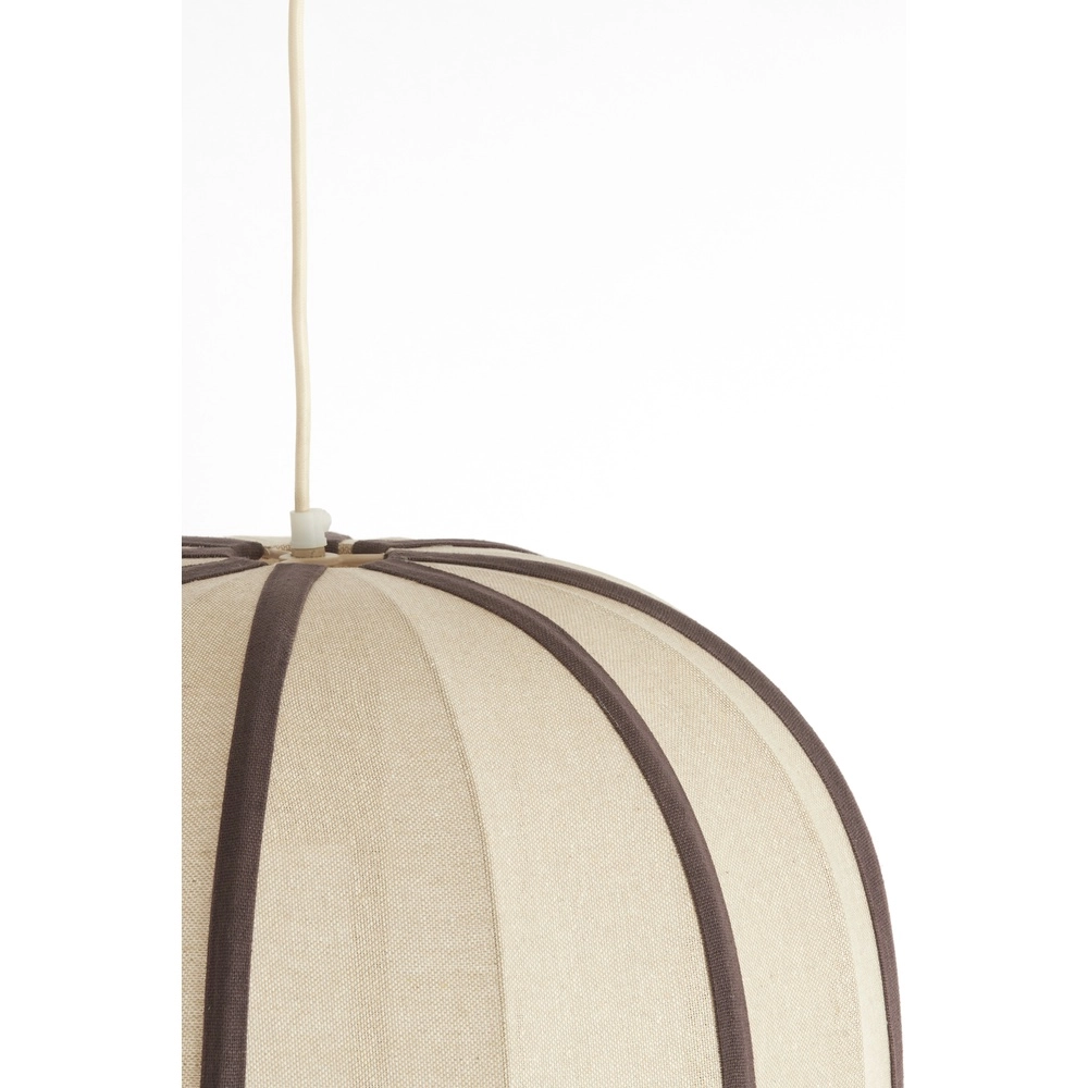 Japandi pendant lamp Esmiria Ø 51cm - dark brown Light & Living 8717807835958