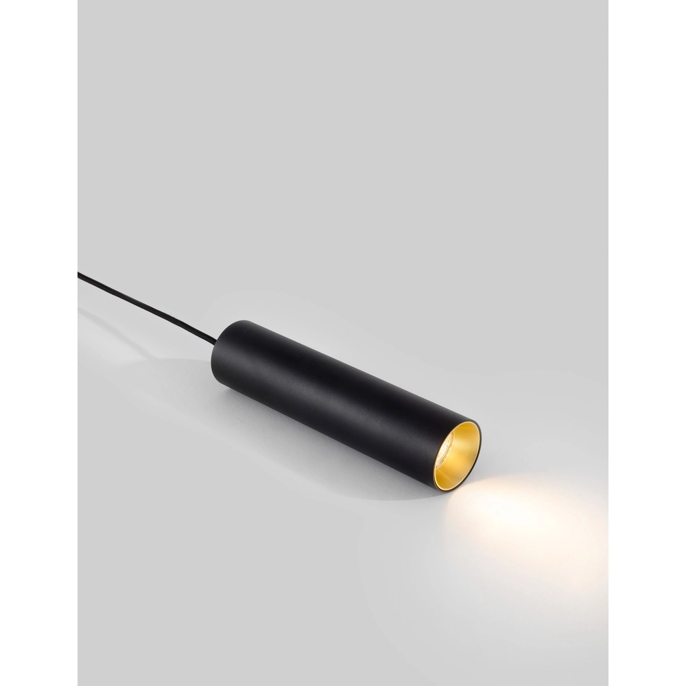 Sleek pendant lamp Aila black Lyora 5212017427274