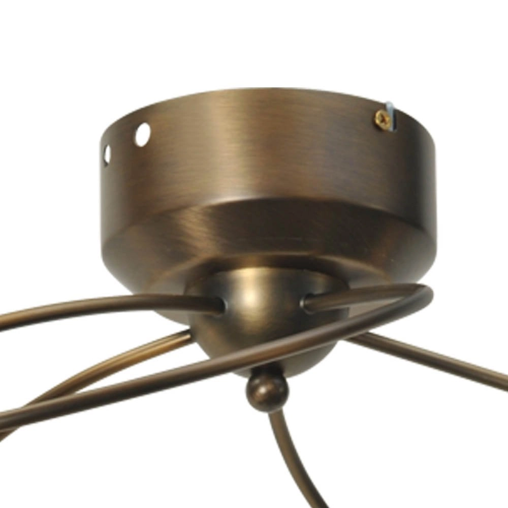 LED flush ceiling light Molto 2 LED 5-light 28x63cm bronze brown Masterlight 8718121184081