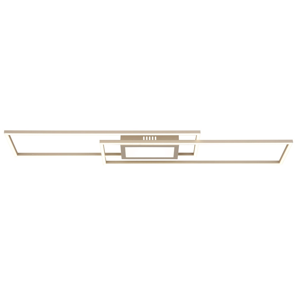 Elongated ceiling lamp Saunders sand brown Globo 9007371587353