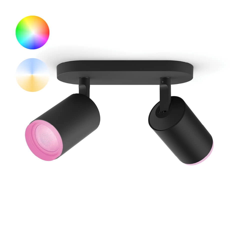 Double spot Hue Fugato - White and color black