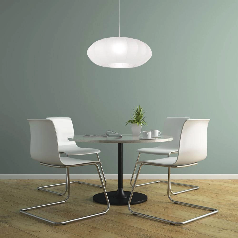 Pendant lamp Sparkled Light metal with white shade Steinhauer 8712746173130