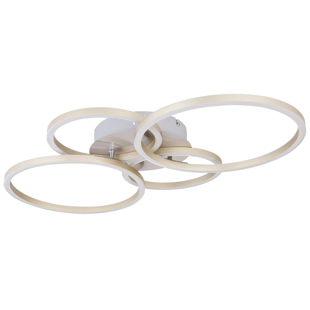 Modern ceiling lamp Kendy 4 rings nickel Globo 9007371410743